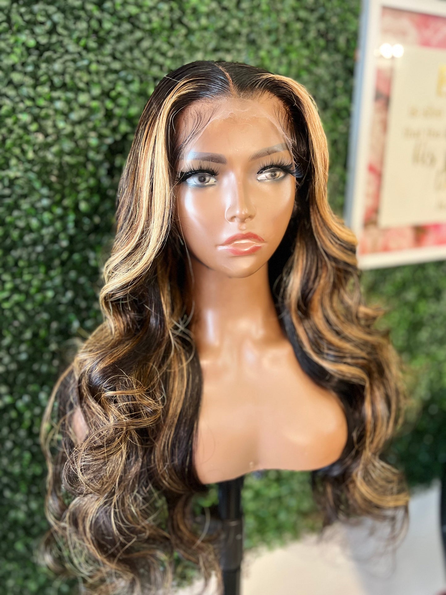 24” 13x4 HD Bodywave Frontal Highlight Unit